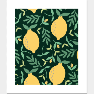 Lemon Pattern Posters and Art